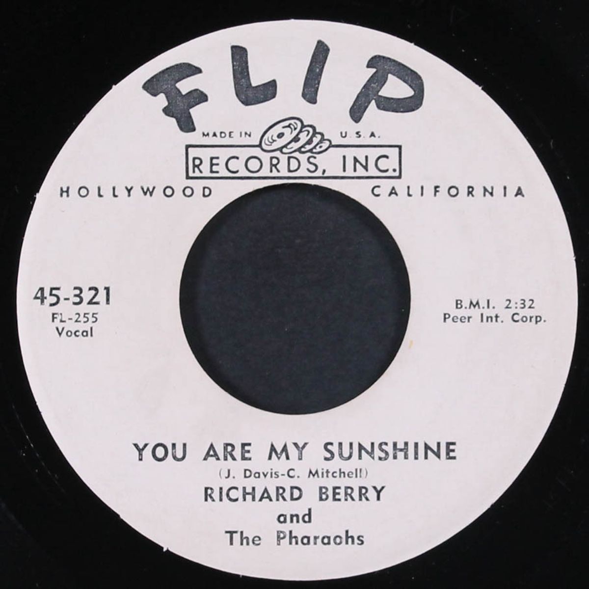louie louie / you are my sunshine by RICHARD BERRY & PHARAOHS
