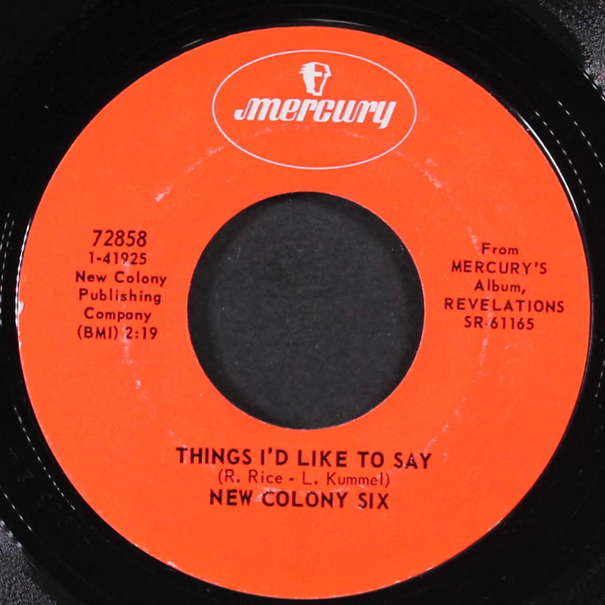 things i'd like to say / come and give your love to me by NEW COLONY SIX