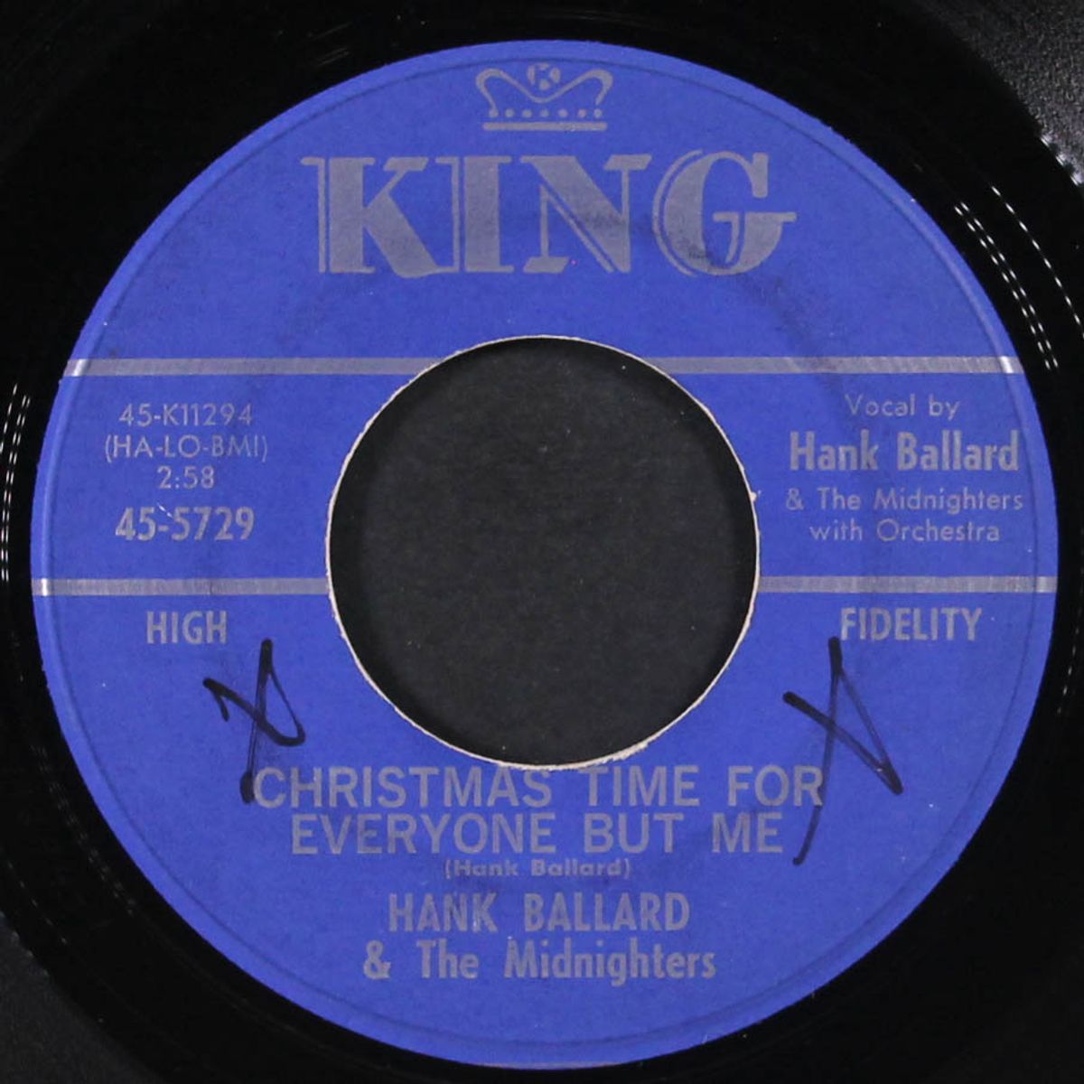 santa claus is coming / christmas time for everyone but me by HANK BALLARD & MIDNIGHTERS