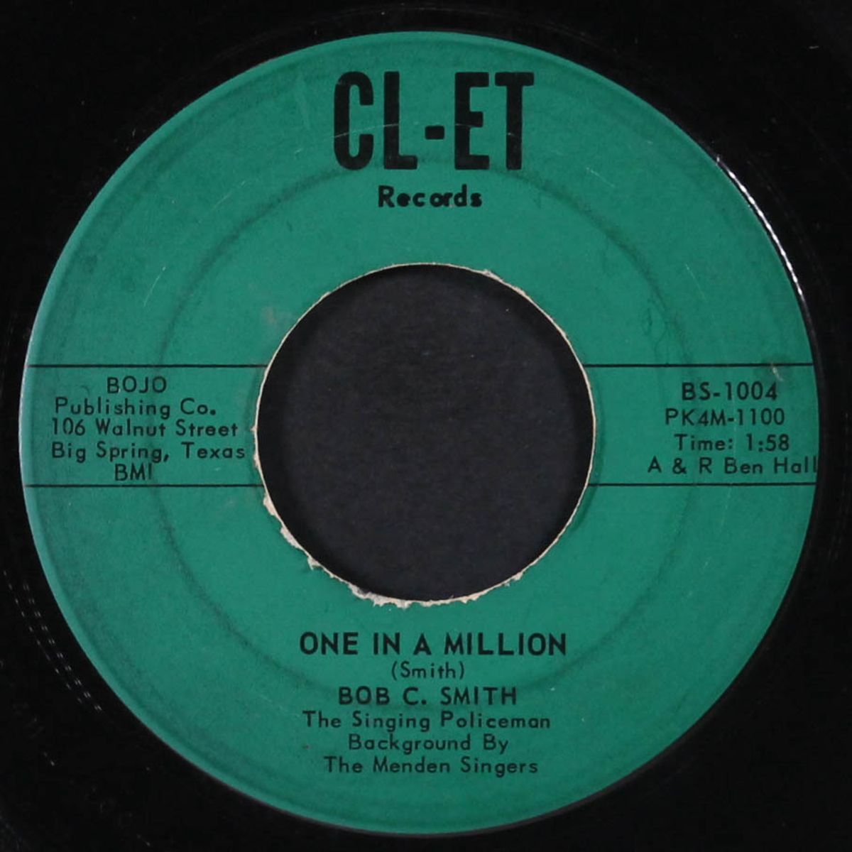 one in a million / there's no reason by BOB C. SMITH
