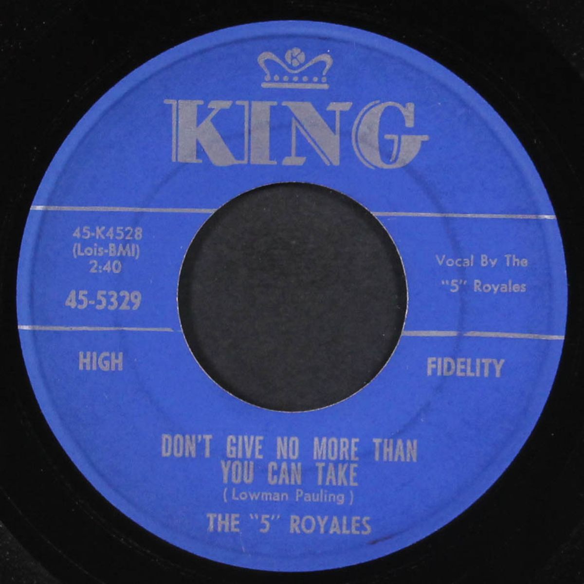 i'm with you / don't give no more than you can take by FIVE ROYALES