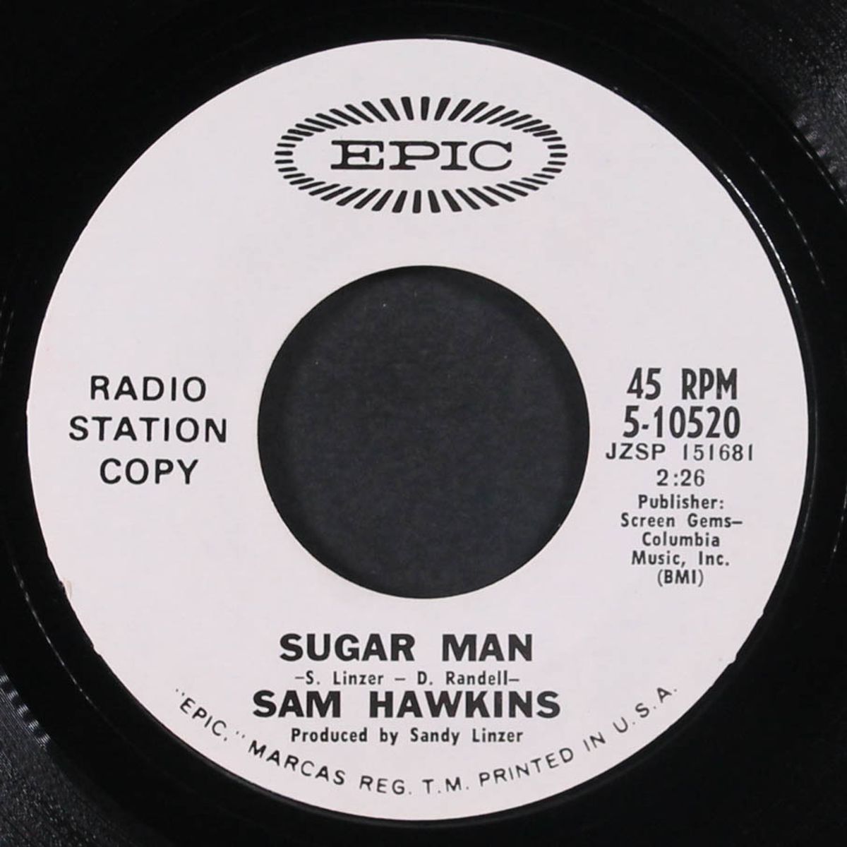 dream lover / sugar man by SAM HAWKINS