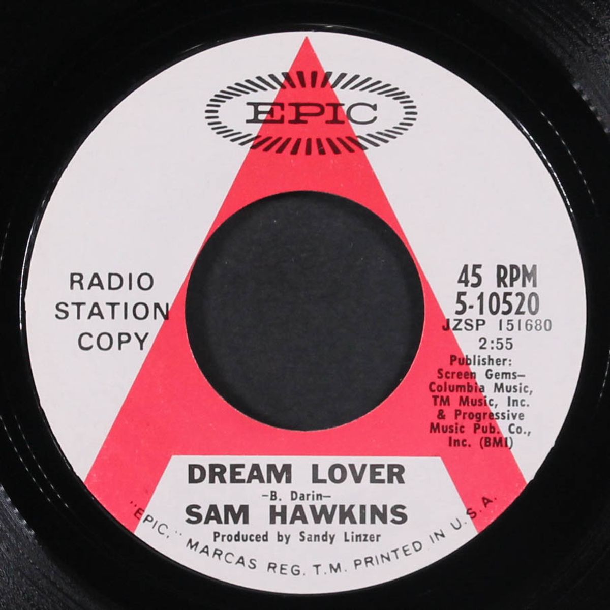 dream lover / sugar man by SAM HAWKINS
