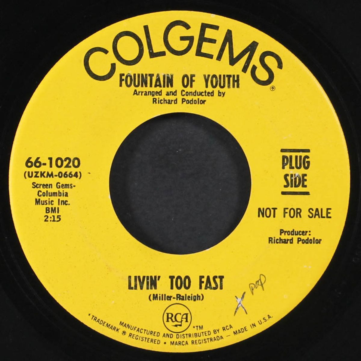 livin' too fast / make the hurt go away by FOUNTAIN OF YOUTH