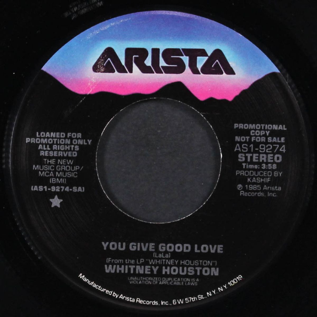 you give good love / same by WHITNEY HOUSTON