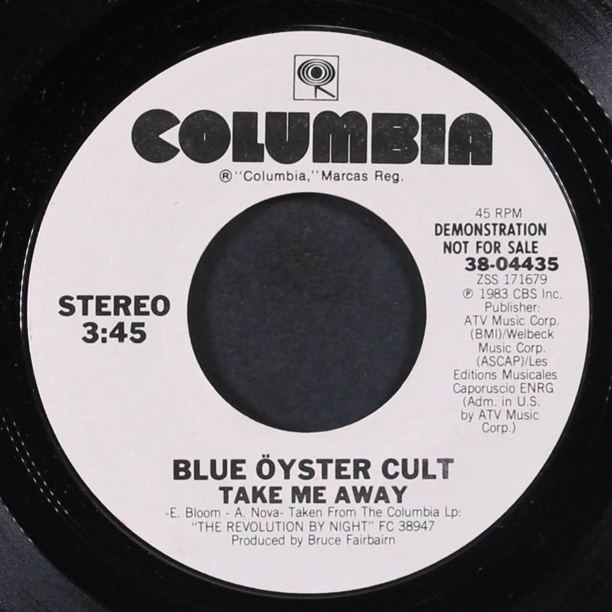 take me away / same by BLUE OYSTER CULT