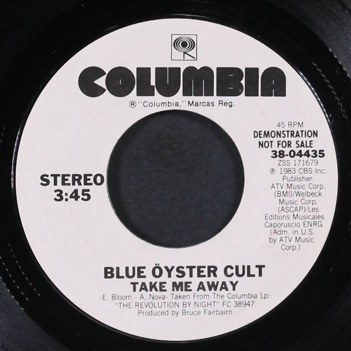 take me away / same by BLUE OYSTER CULT