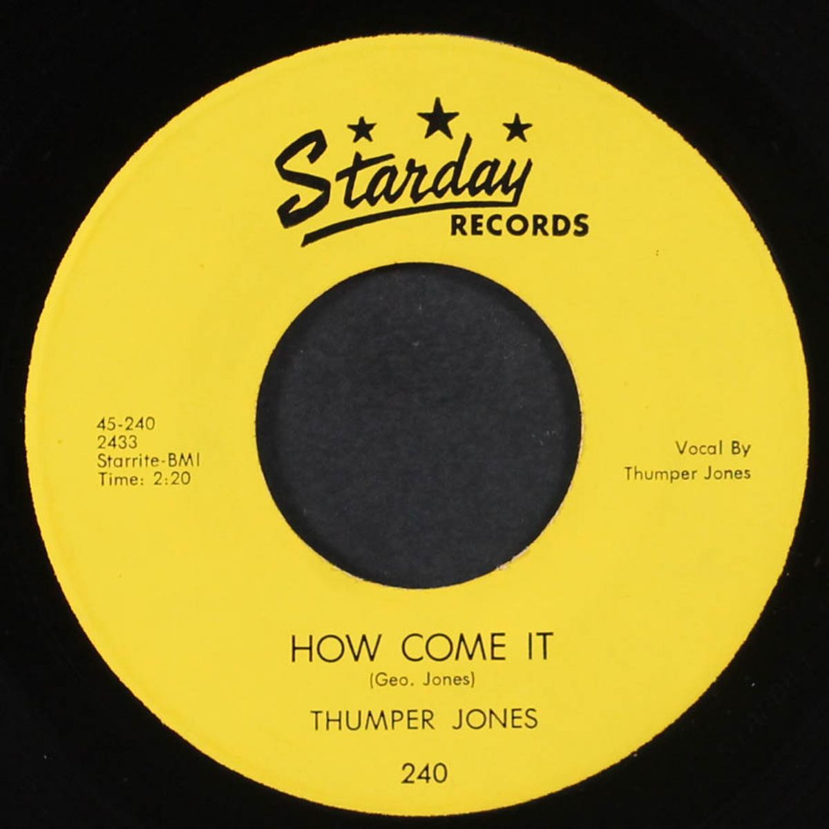 rock it / how come it by THUMPER JONES