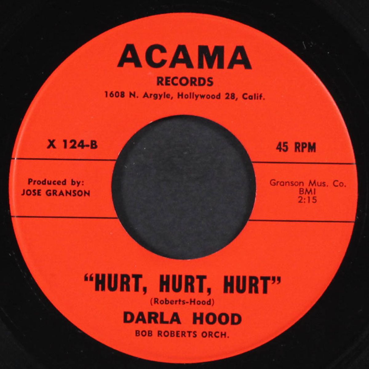 hurt, hurt, hurt / anytime, anywhere by DARLA HOOD