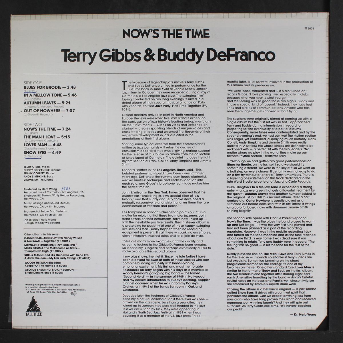 now's the time by TERRY GIBBS & BUDDY DEFRANCO