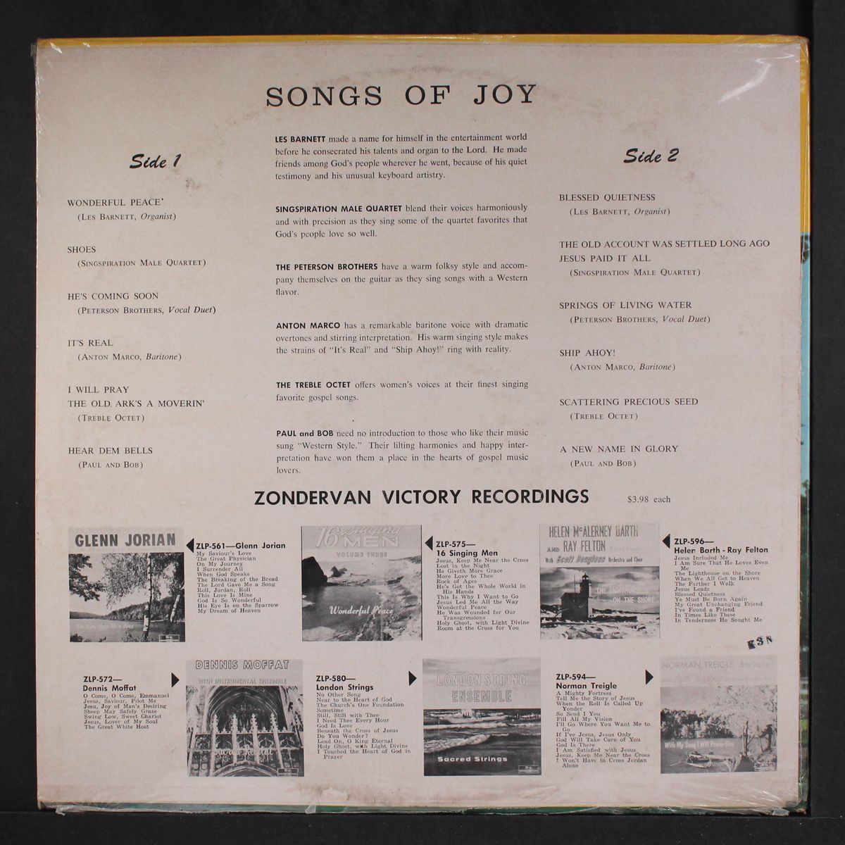 songs of joy by VARIOUS ARTIST