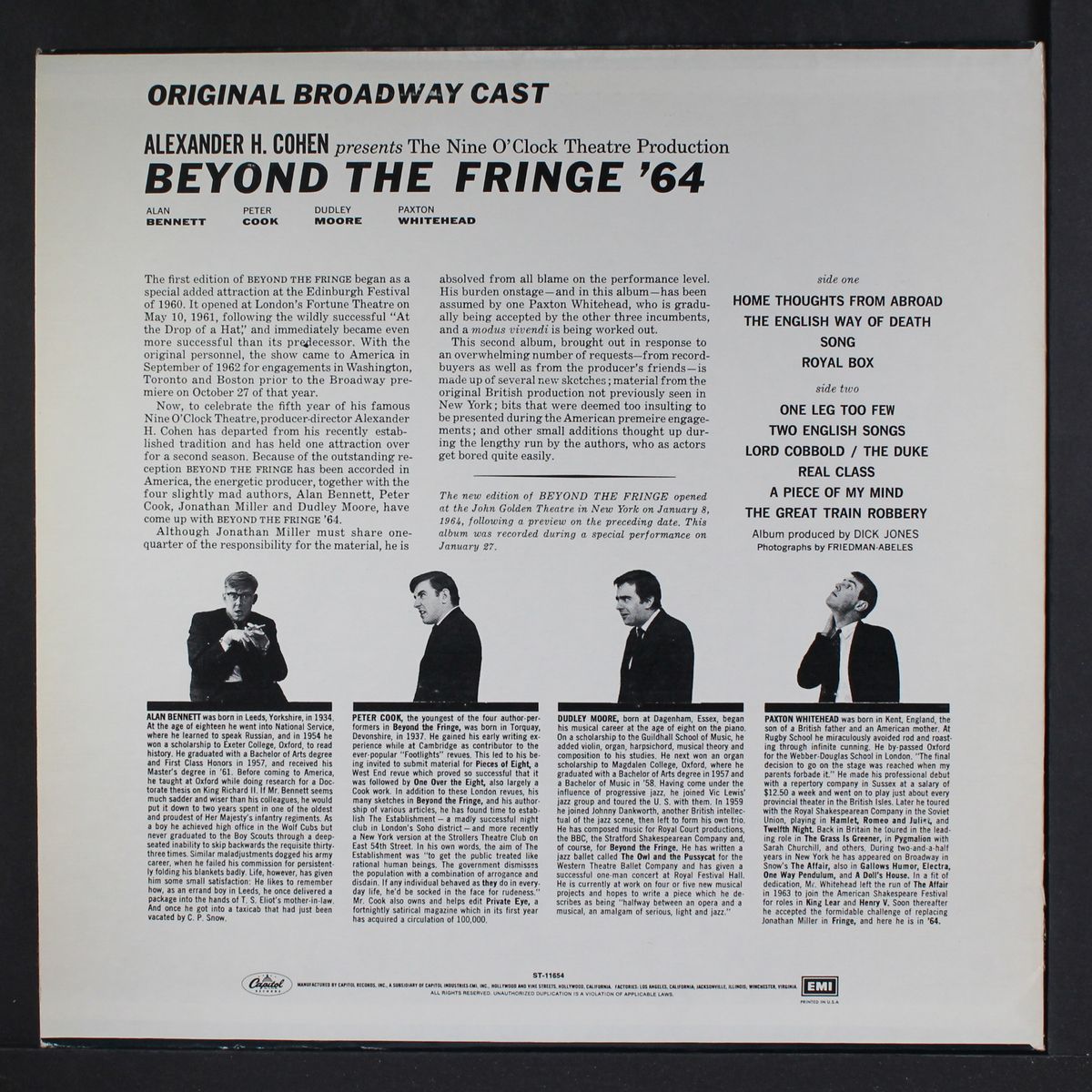 beyond the fringe '64, vol. 2 by ORIGINAL CAST