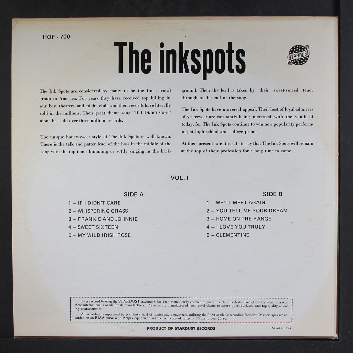 vol. 1 by INK SPOTS