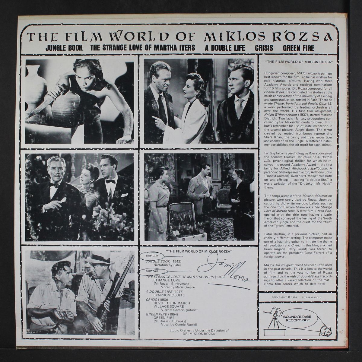 the film world of by MIKLOS ROZSA