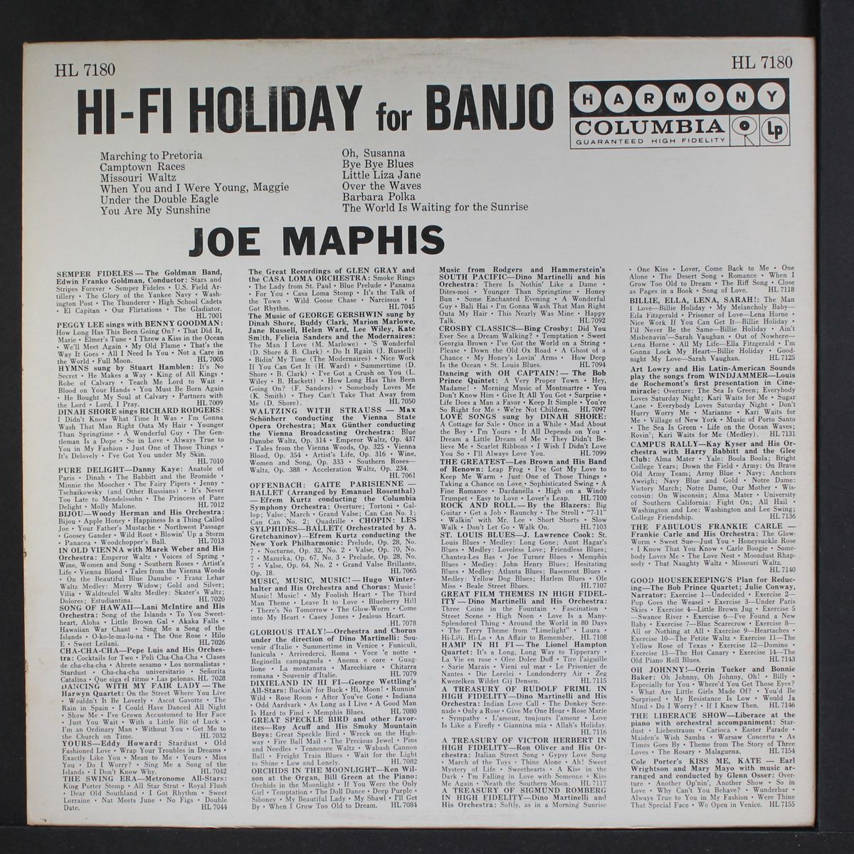 hi-fi holiday for banjo by JOE MAPHIS