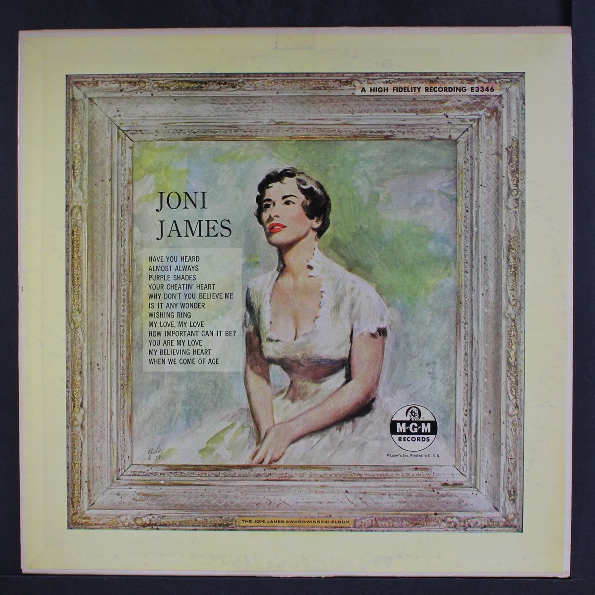award winning album by JONI JAMES
