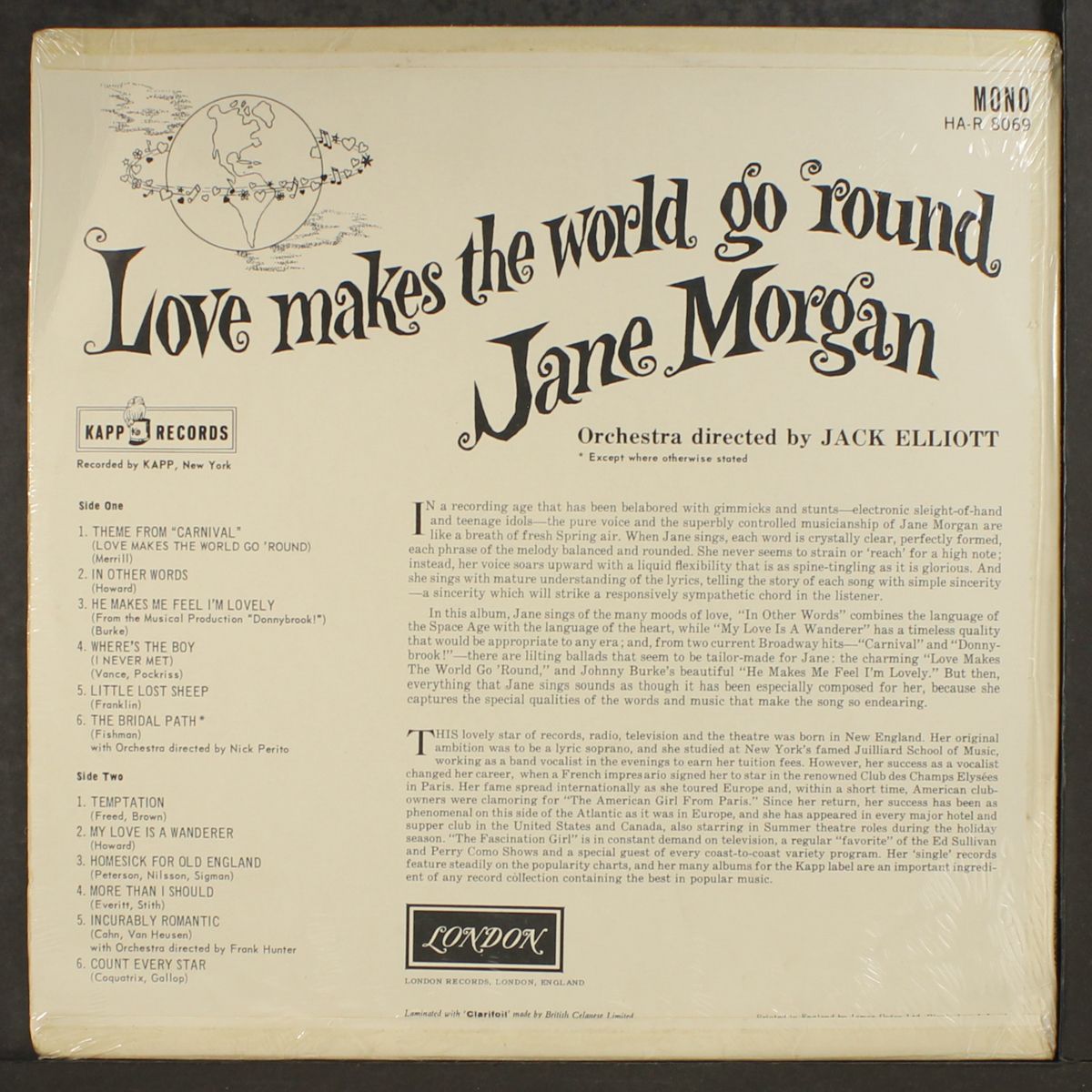 love makes the world go 'round by JANE MORGAN