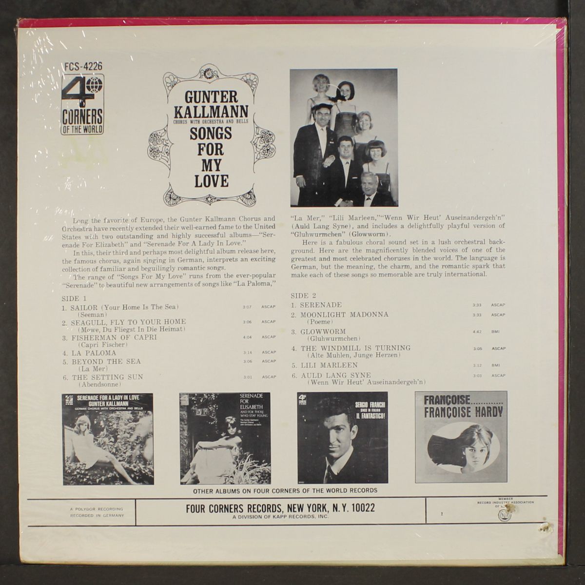 songs for my love by GUNTER KALLMANN CHORUS