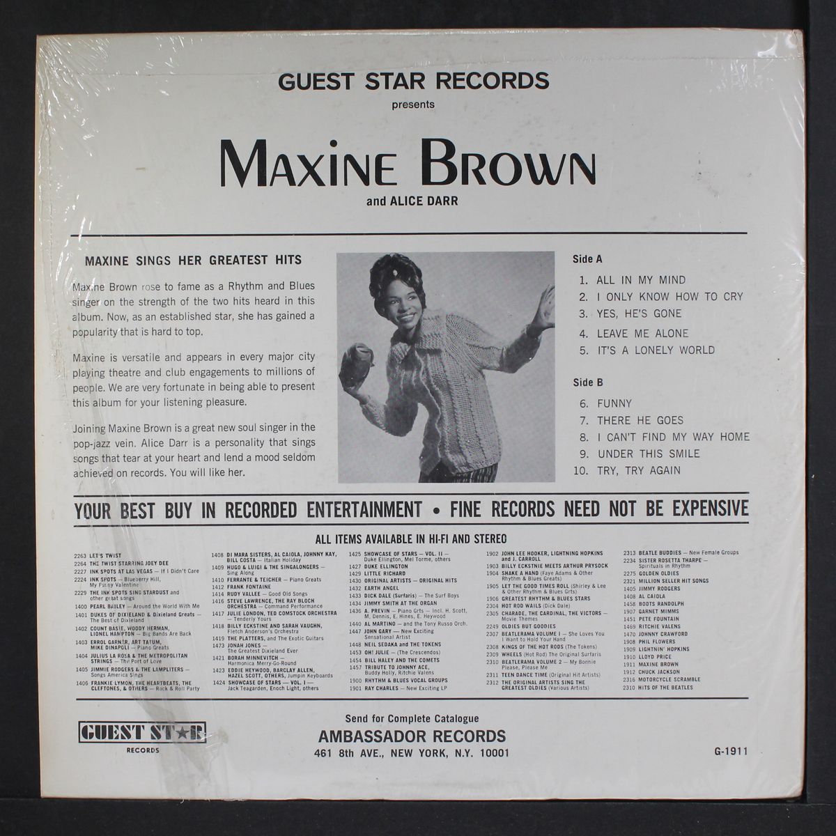 all in my mind by MAXINE BROWN