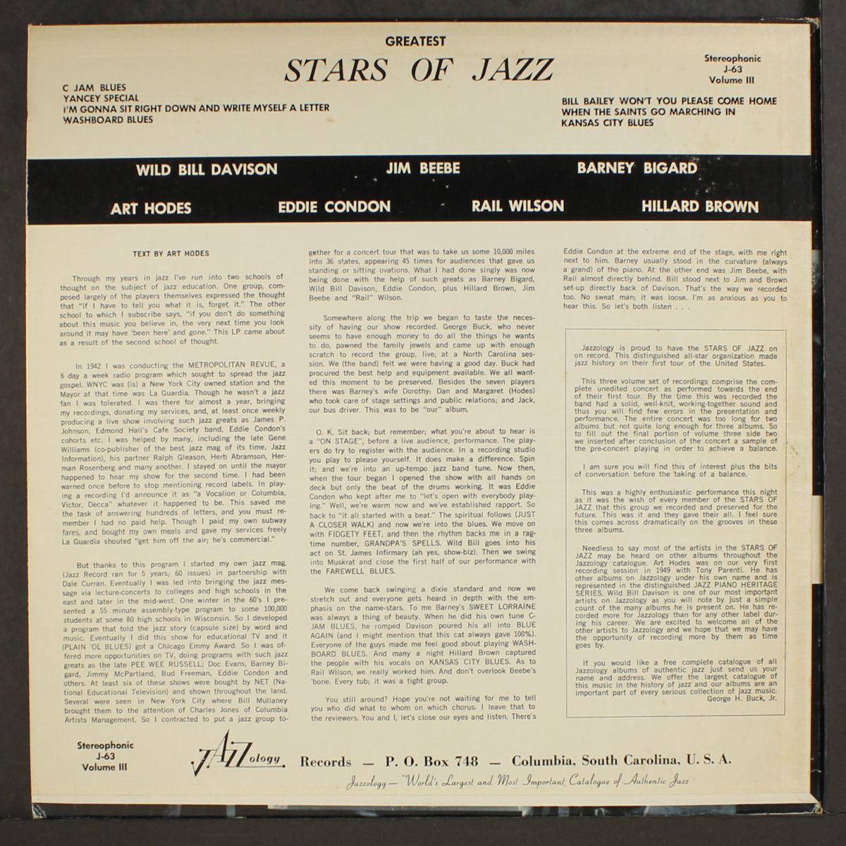 greatest stars of jazz, vol. 3 by VARIOUS