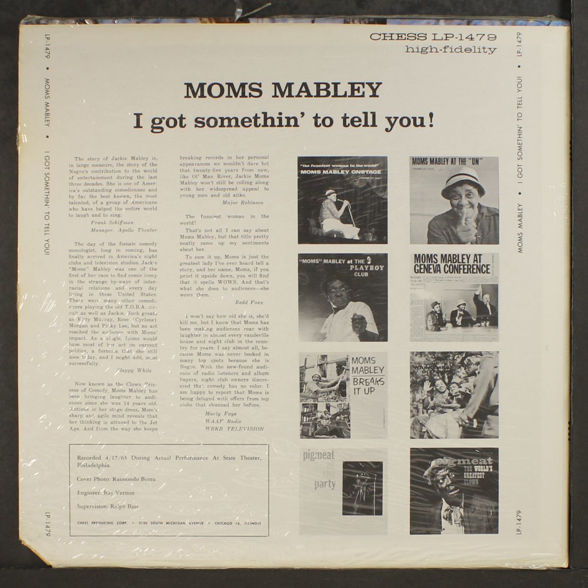 i got somethin' to tell you by MOMS MABLEY