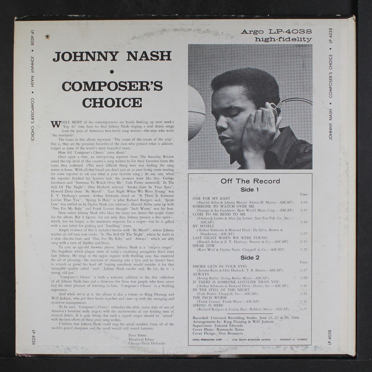 composer's choice by JOHNNY NASH