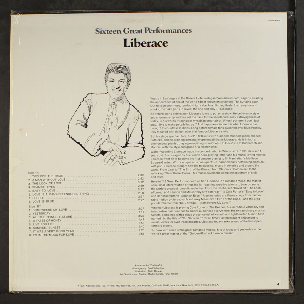 sixteen great performances by LIBERACE