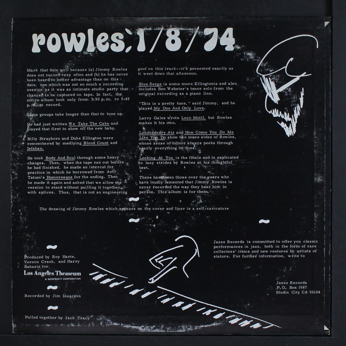 jazz is a fleeting moment by JIMMY ROWLES