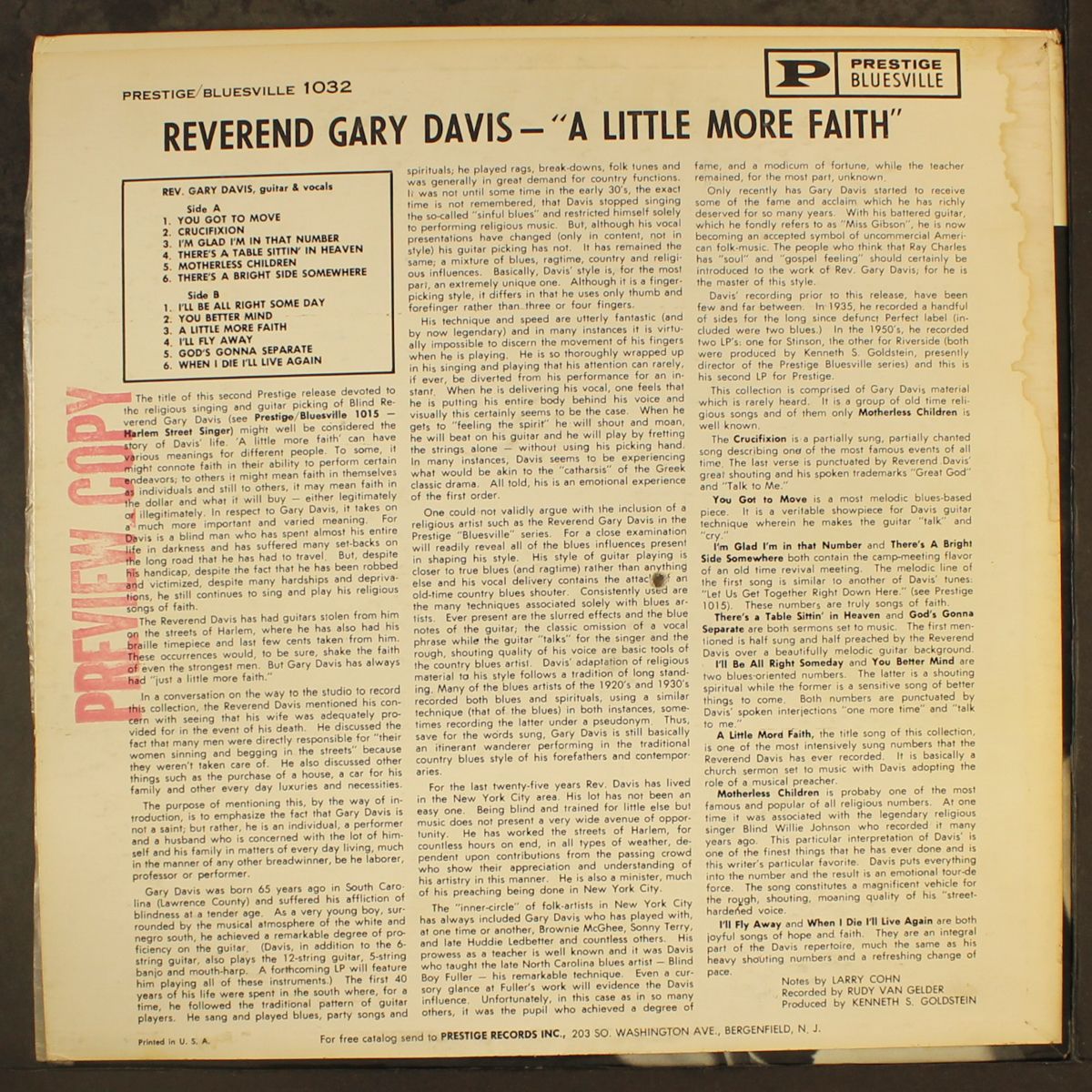 a little more faith by REV. GARY DAVIS