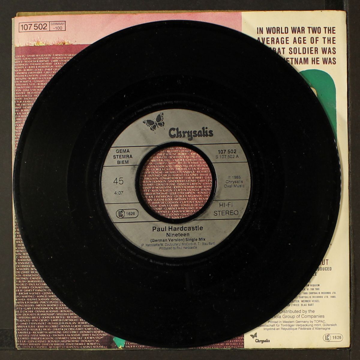 19 (german version) by PAUL HARDCASTLE