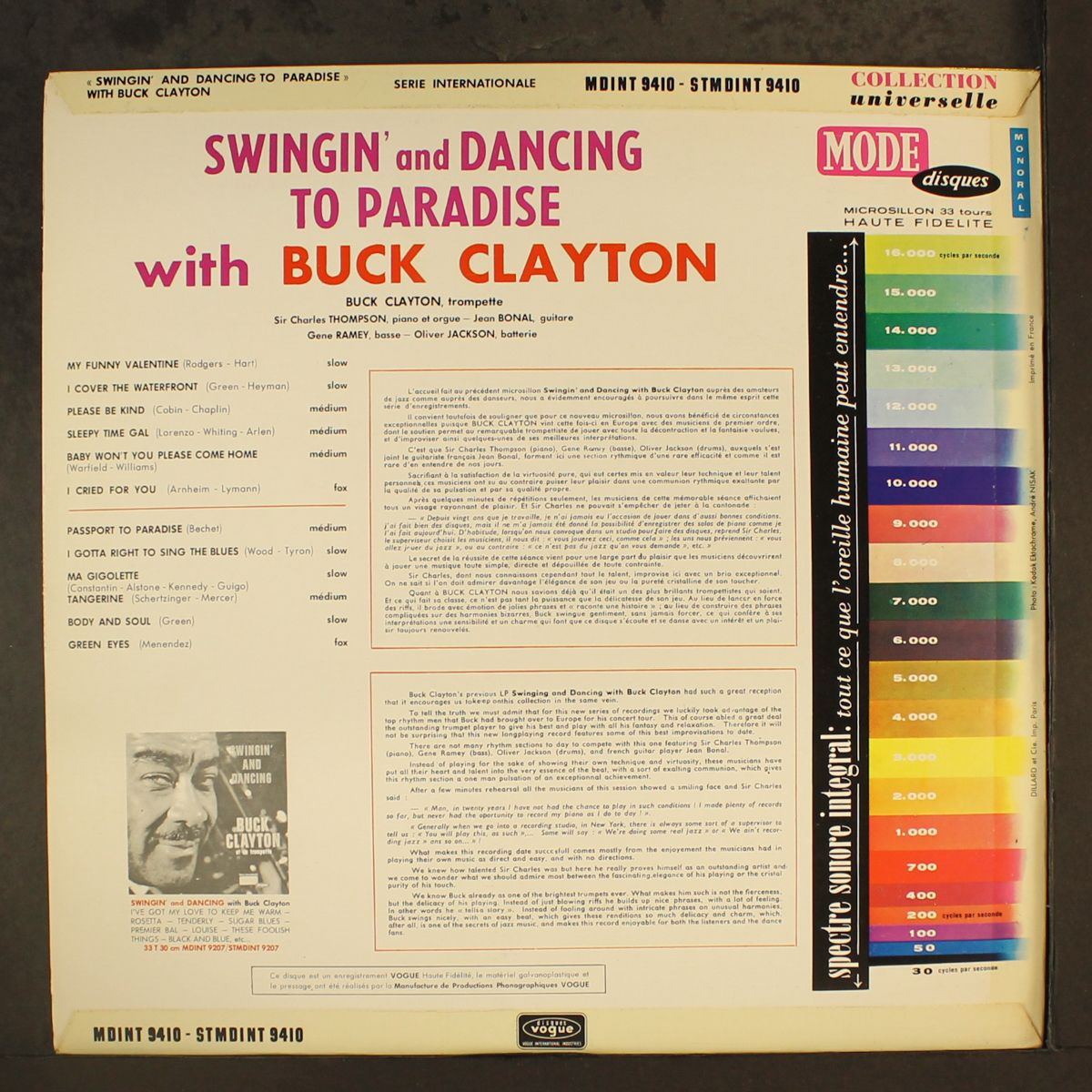 swingin and dancing to paradise by BUCK CLAYTON