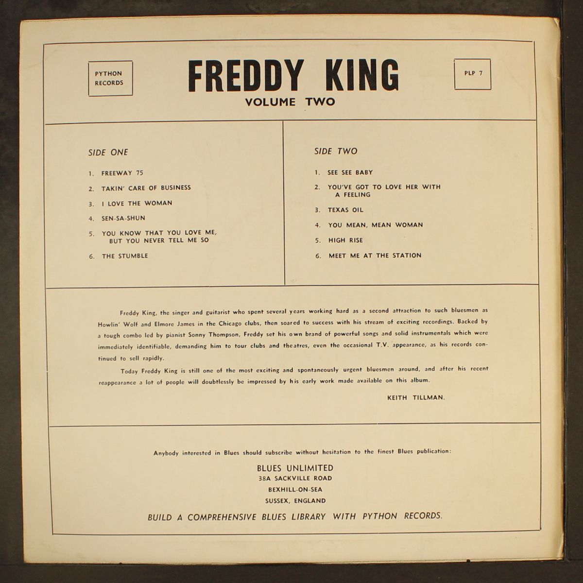 volume two by FREDDY KING
