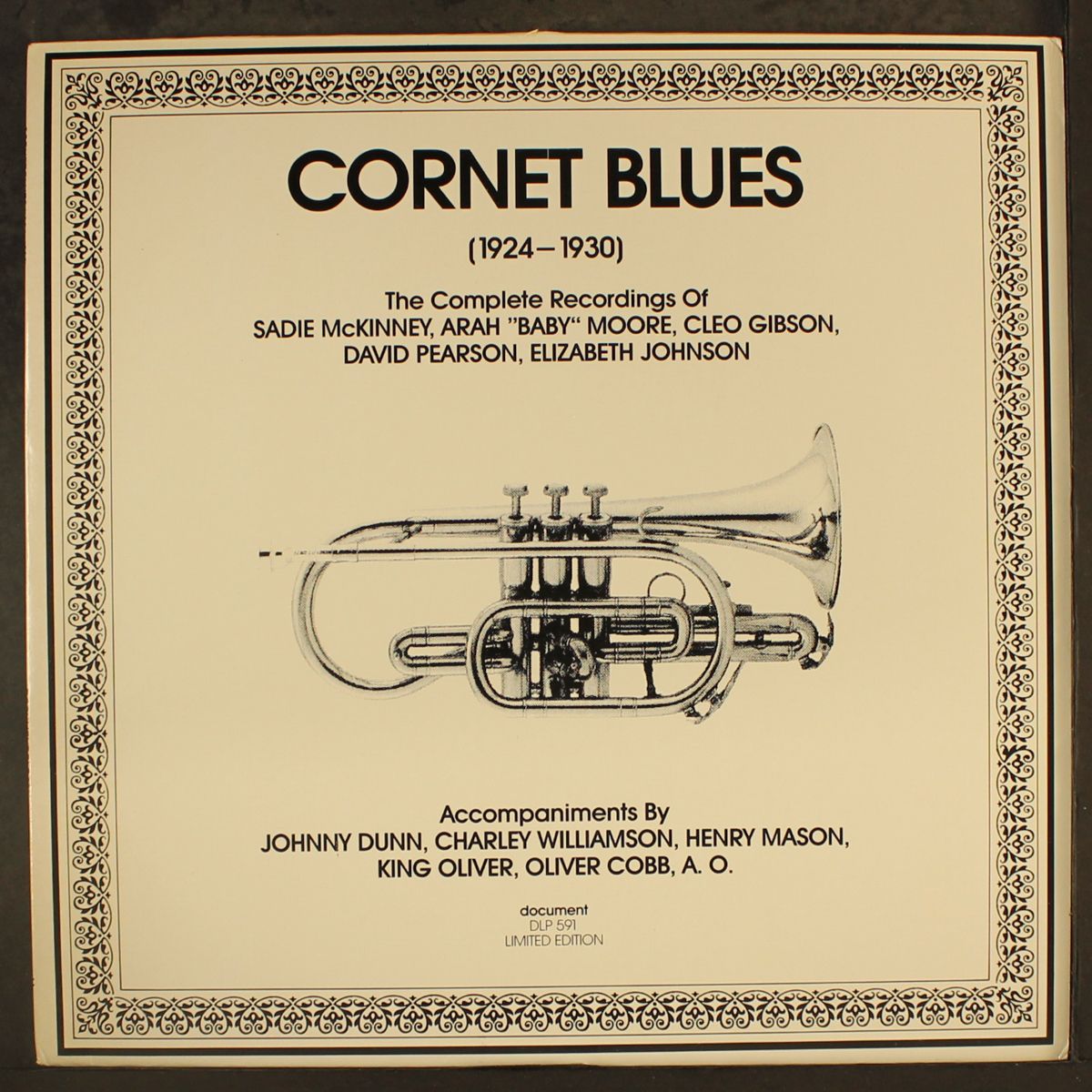cornet blues (1924-1930): the complete recordings of sadie mckinney, arah "baby" moore, cleo gibson, david pearson, elizabeth johnson by VARIOUS