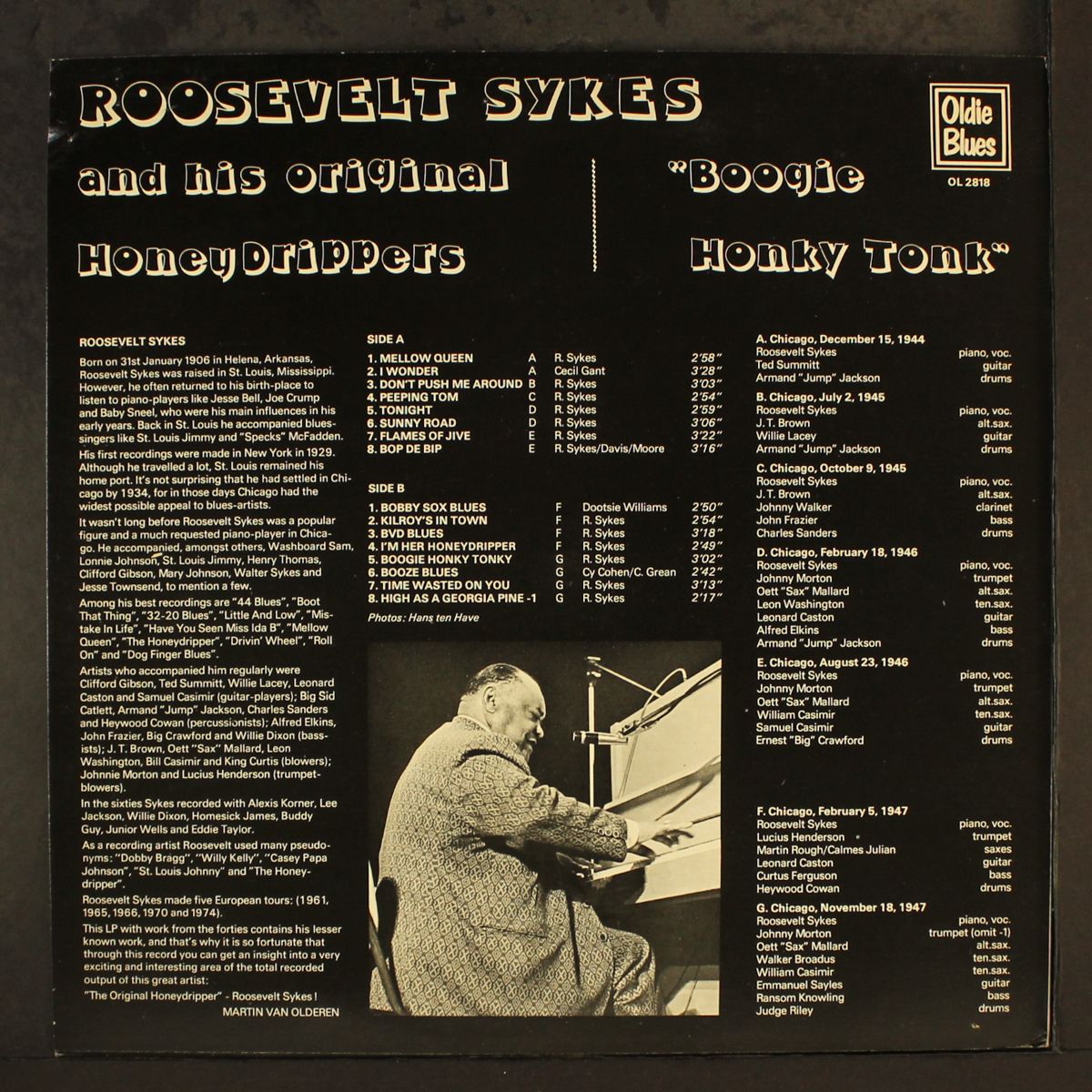 boogie honky tonk by ROOSEVELT SYKES