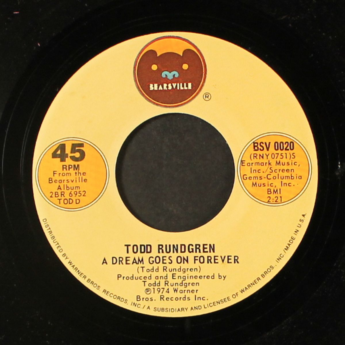 a dream goes on forever / heavy metal kids by TODD RUNDGREN