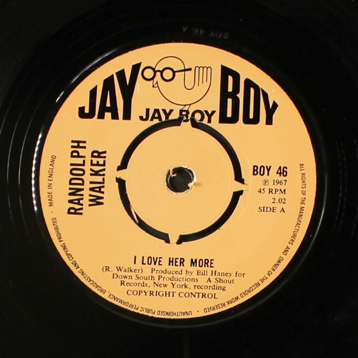 i love her more / good ole soul by RANDOLPH WALKER