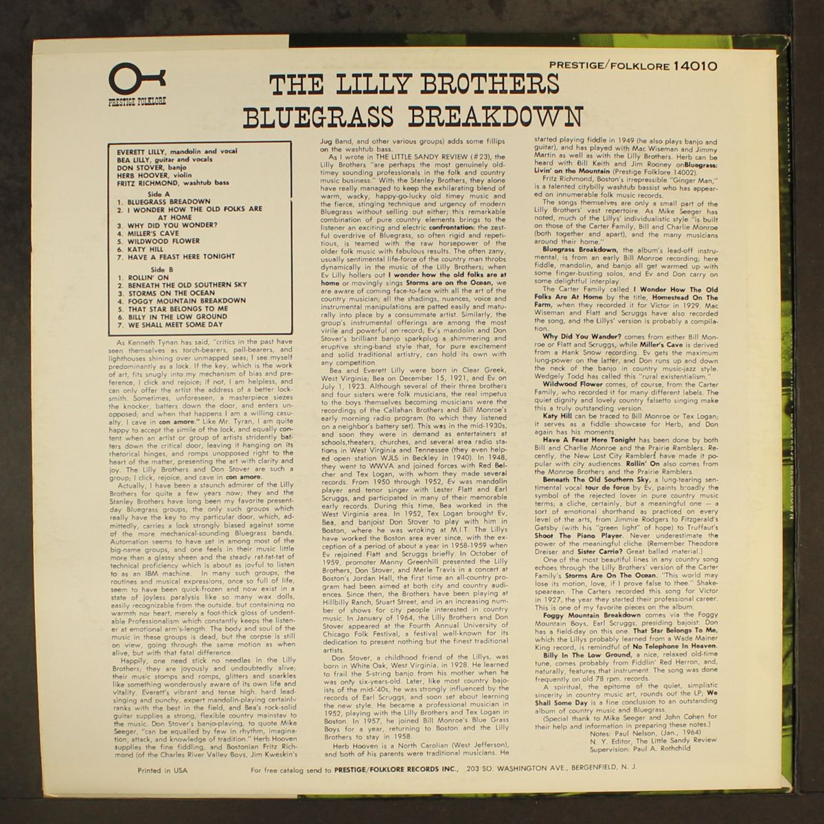 bluegrass breakdown by LILLY BROTHERS