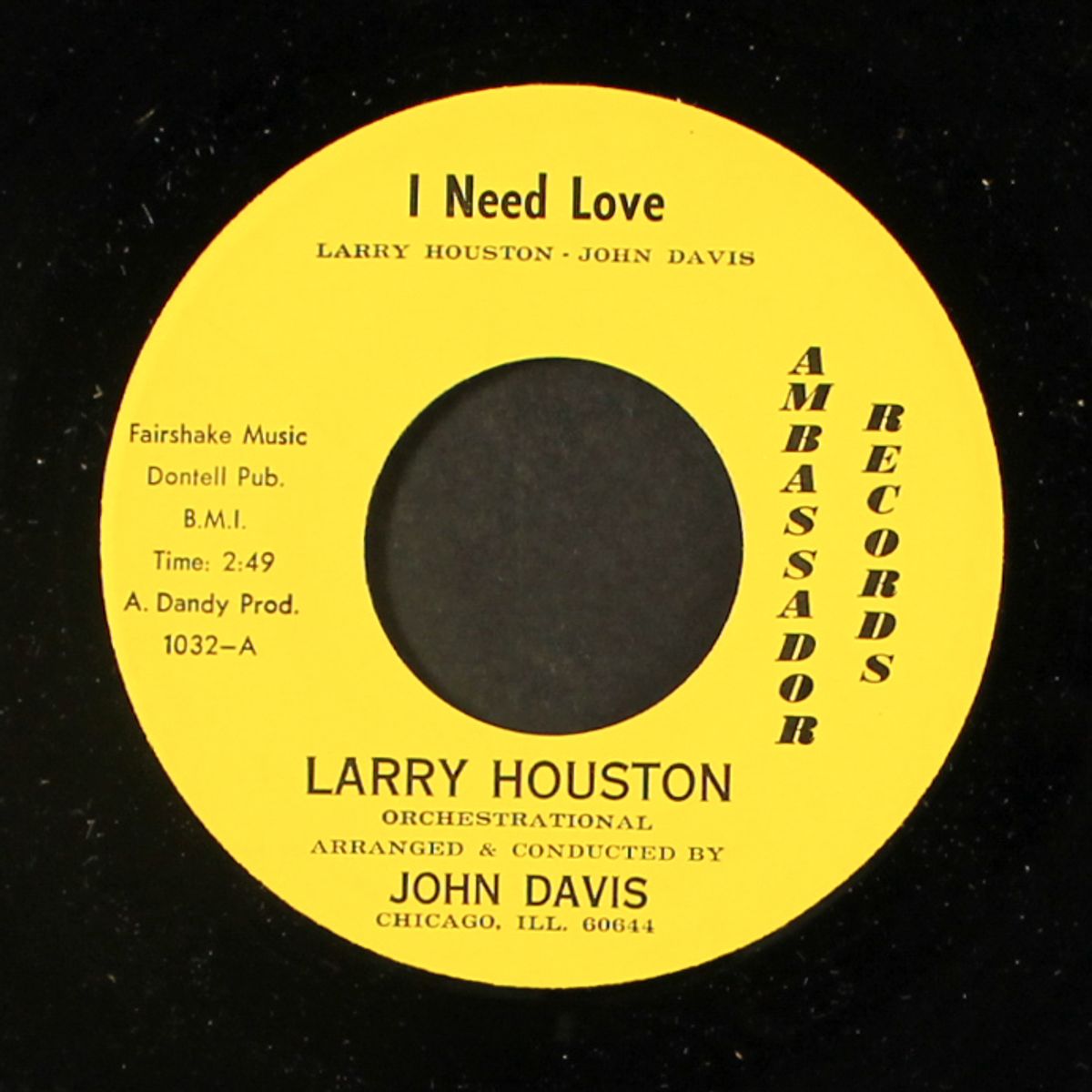 i need love / i know we can make it by LARRY HOUSTON