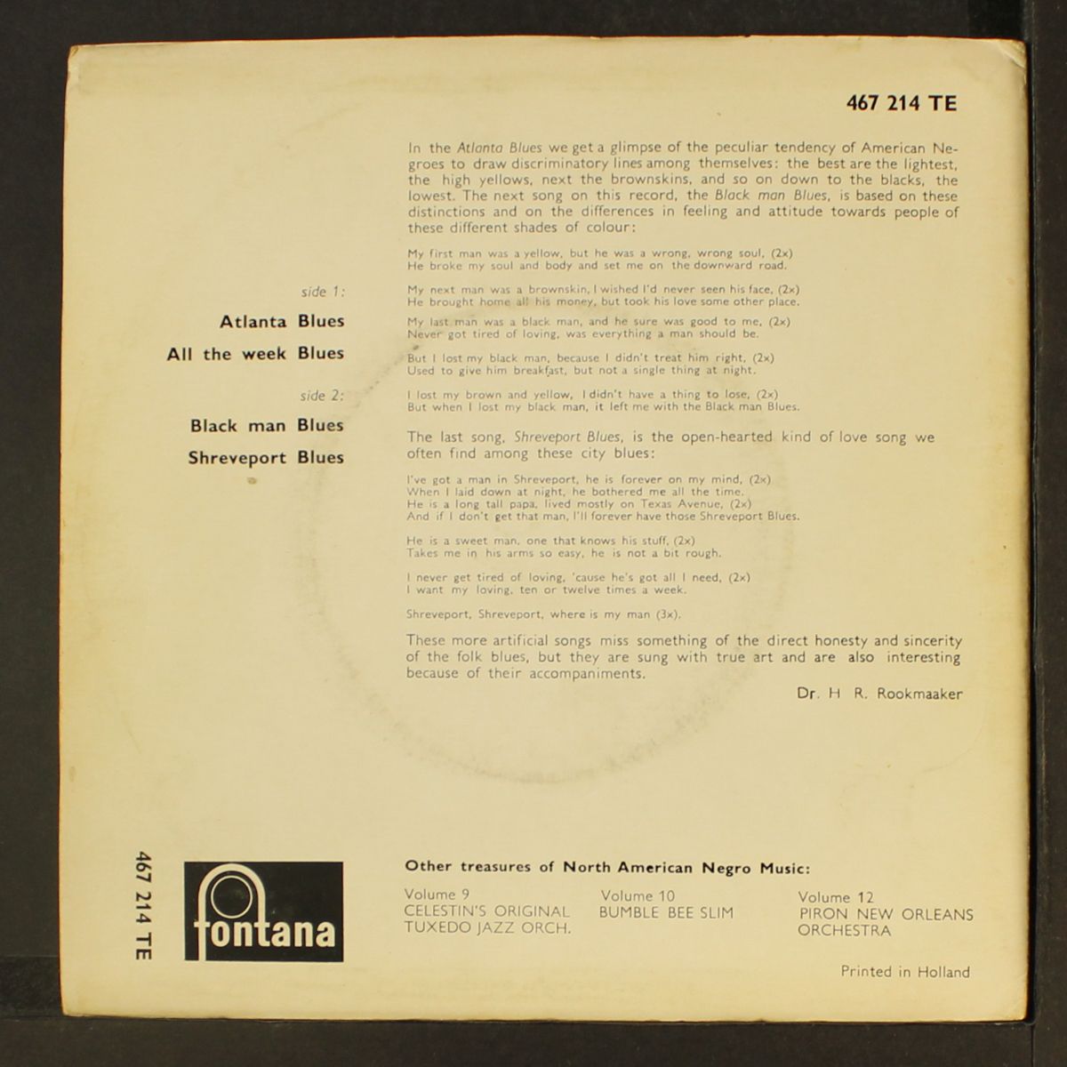 treasures of north-american negro music, vol. 15 by LILLIAN GLINN