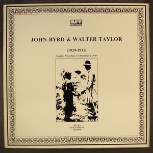 JOHN BYRD & WALTER TAYLOR
