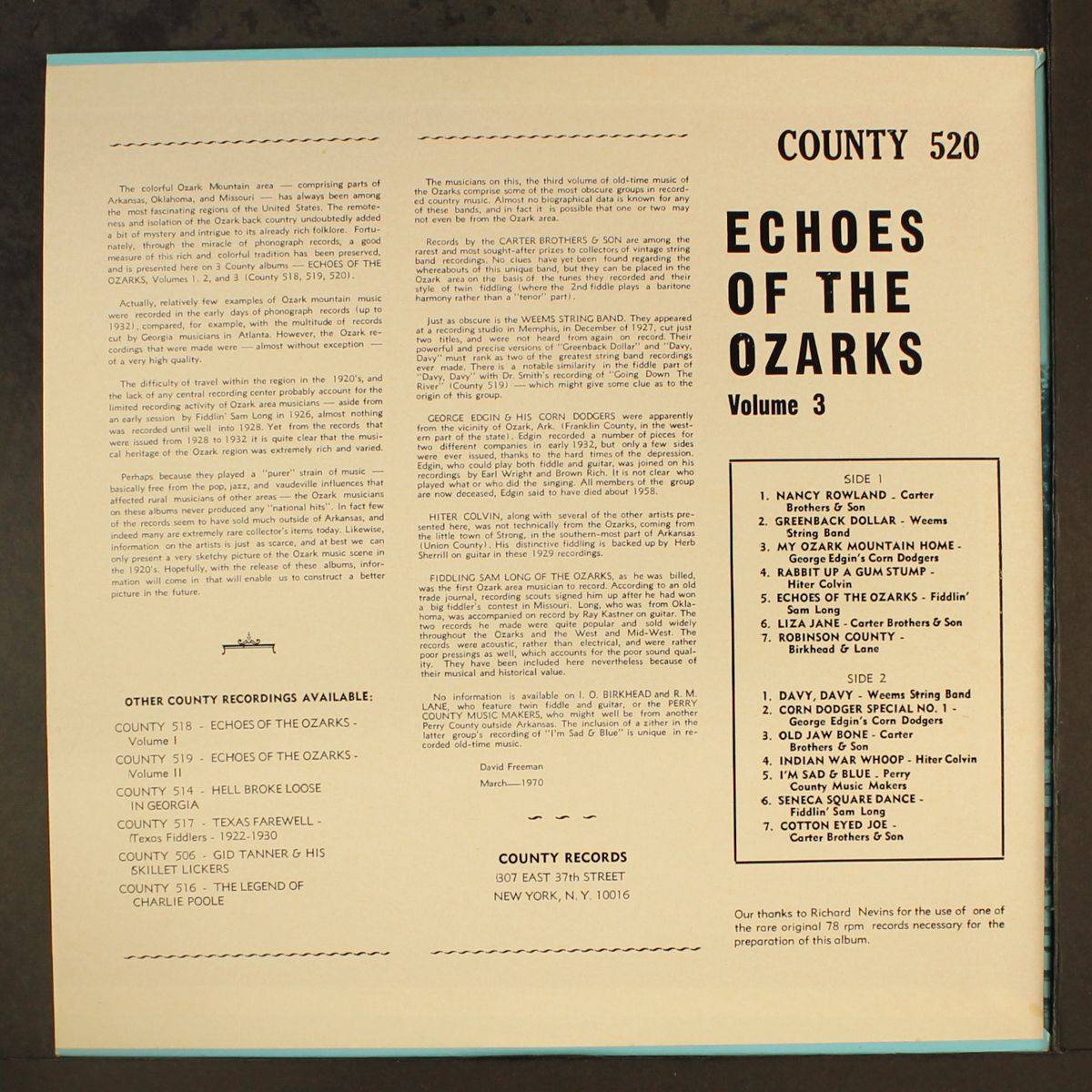 echoes of the ozarks, vo. 3 by VARIOUS