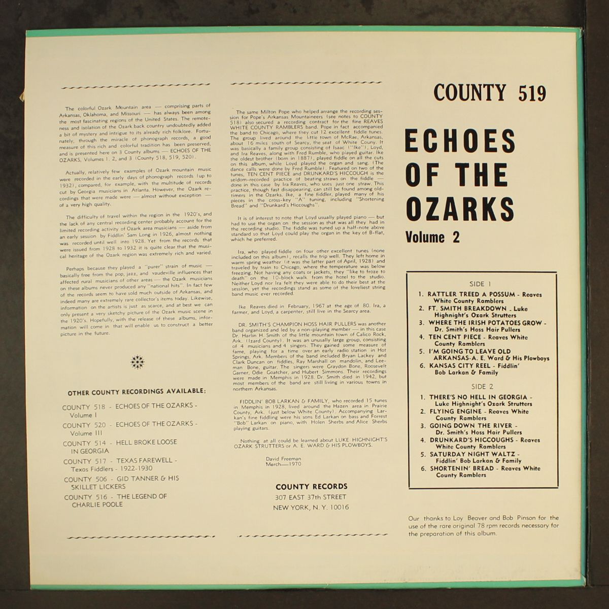 echoes of the ozarks, vol. 2 by VARIOUS