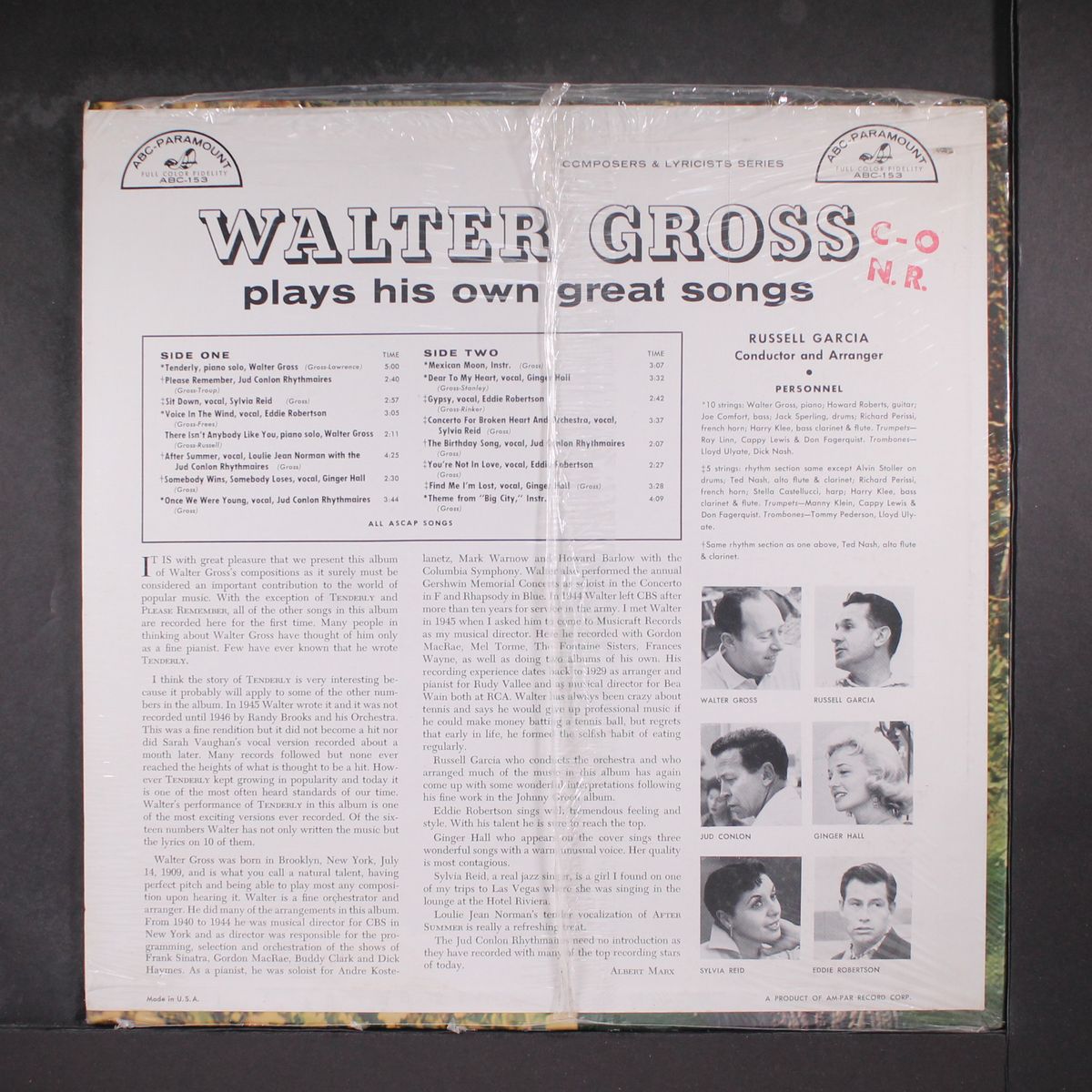 plays his own great songs by WALTER GROSS