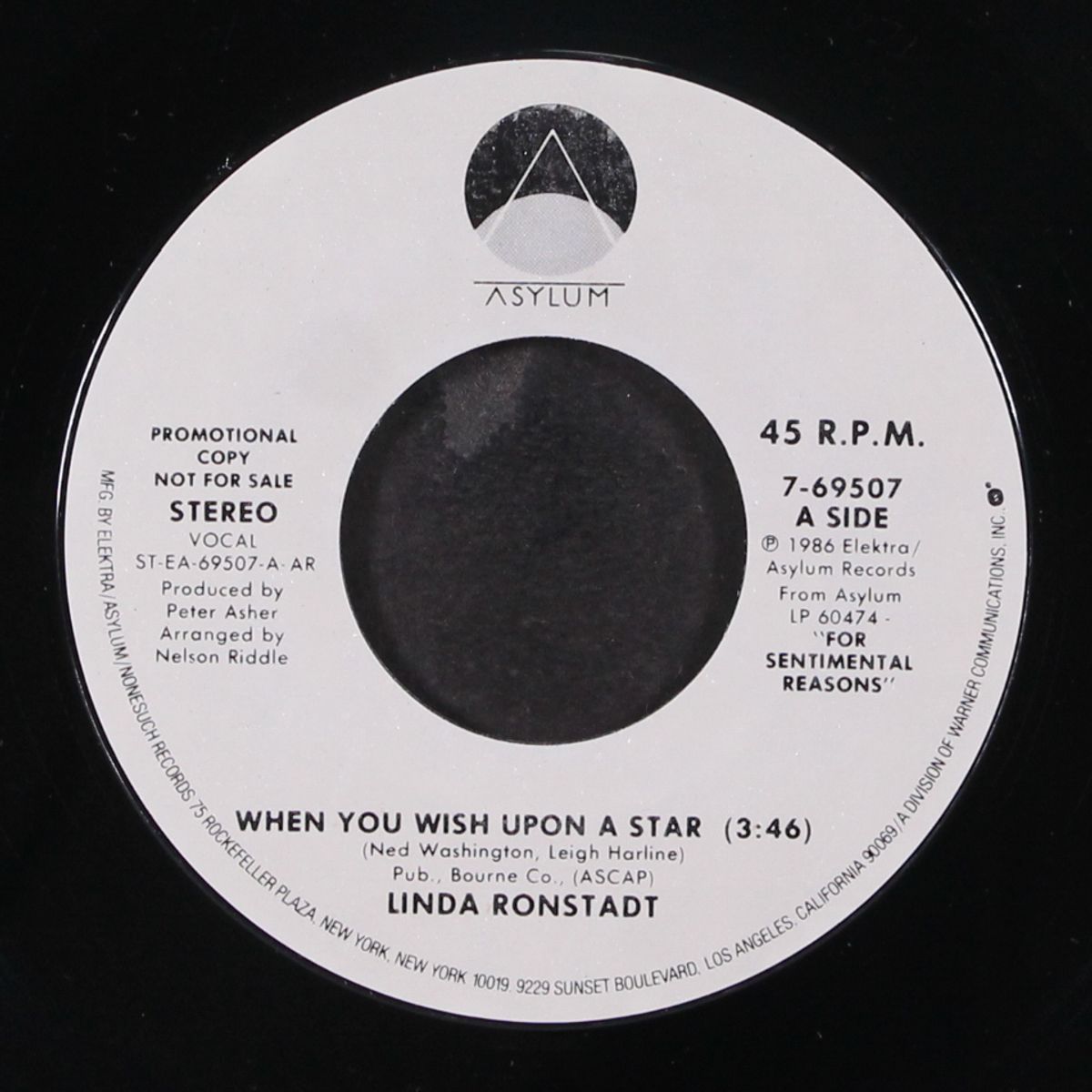 when you wish upon a star / same by LINDA RONSTADT