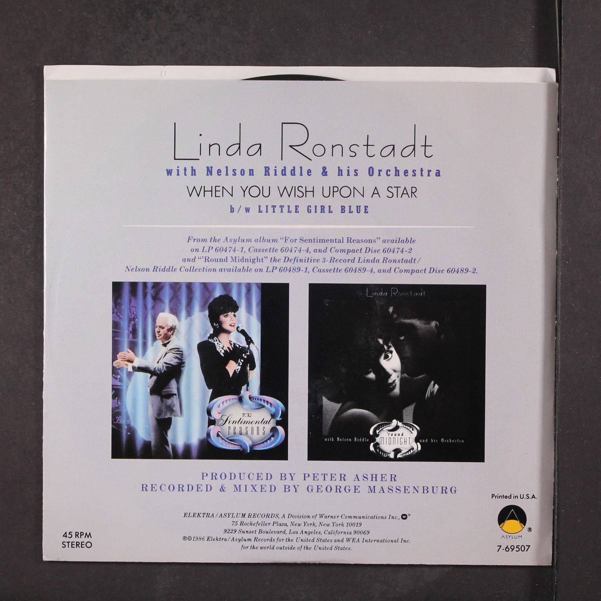 when you wish upon a star / same by LINDA RONSTADT