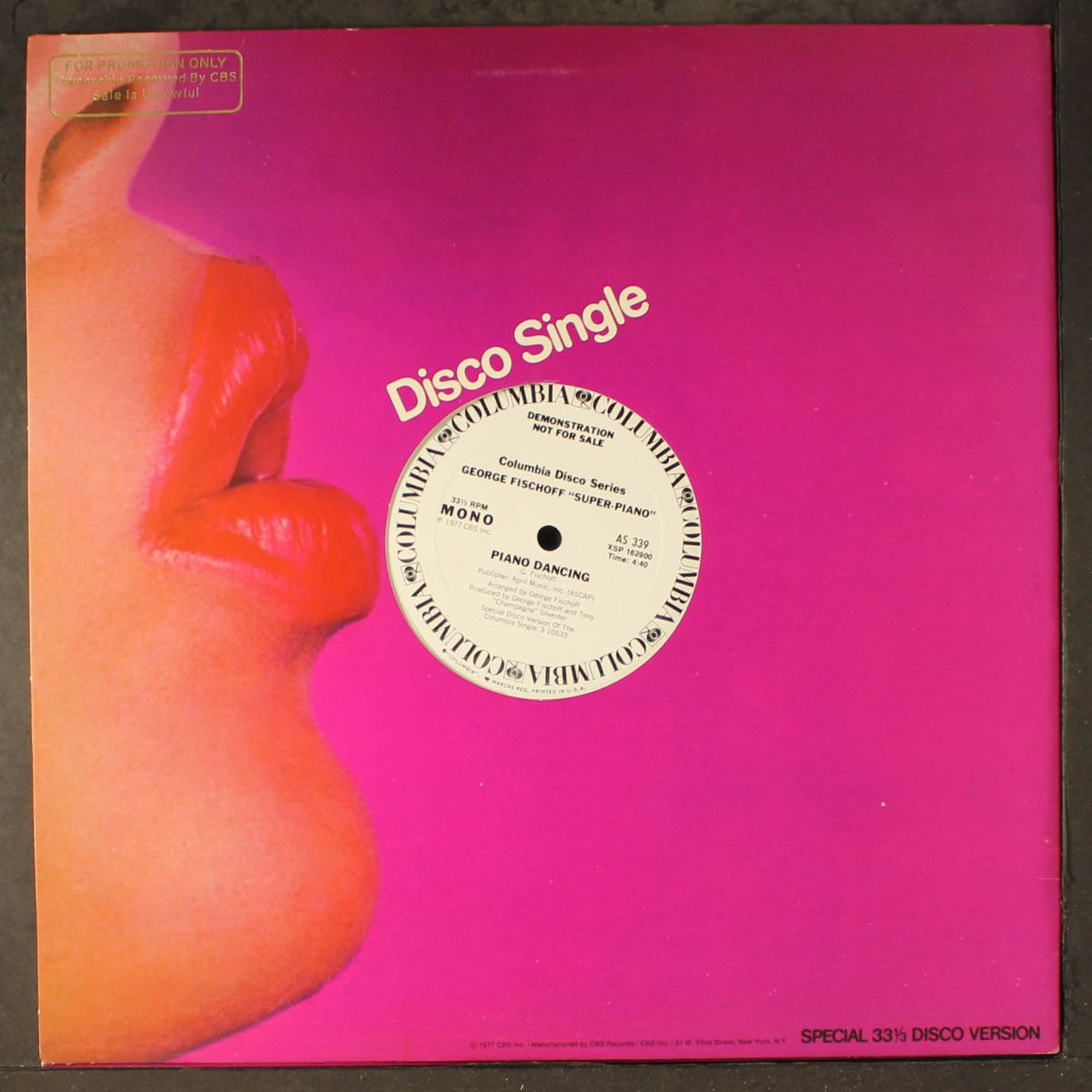 piano dancing / mono by GEORGE FISCHOFF "SUPER-PIANO"