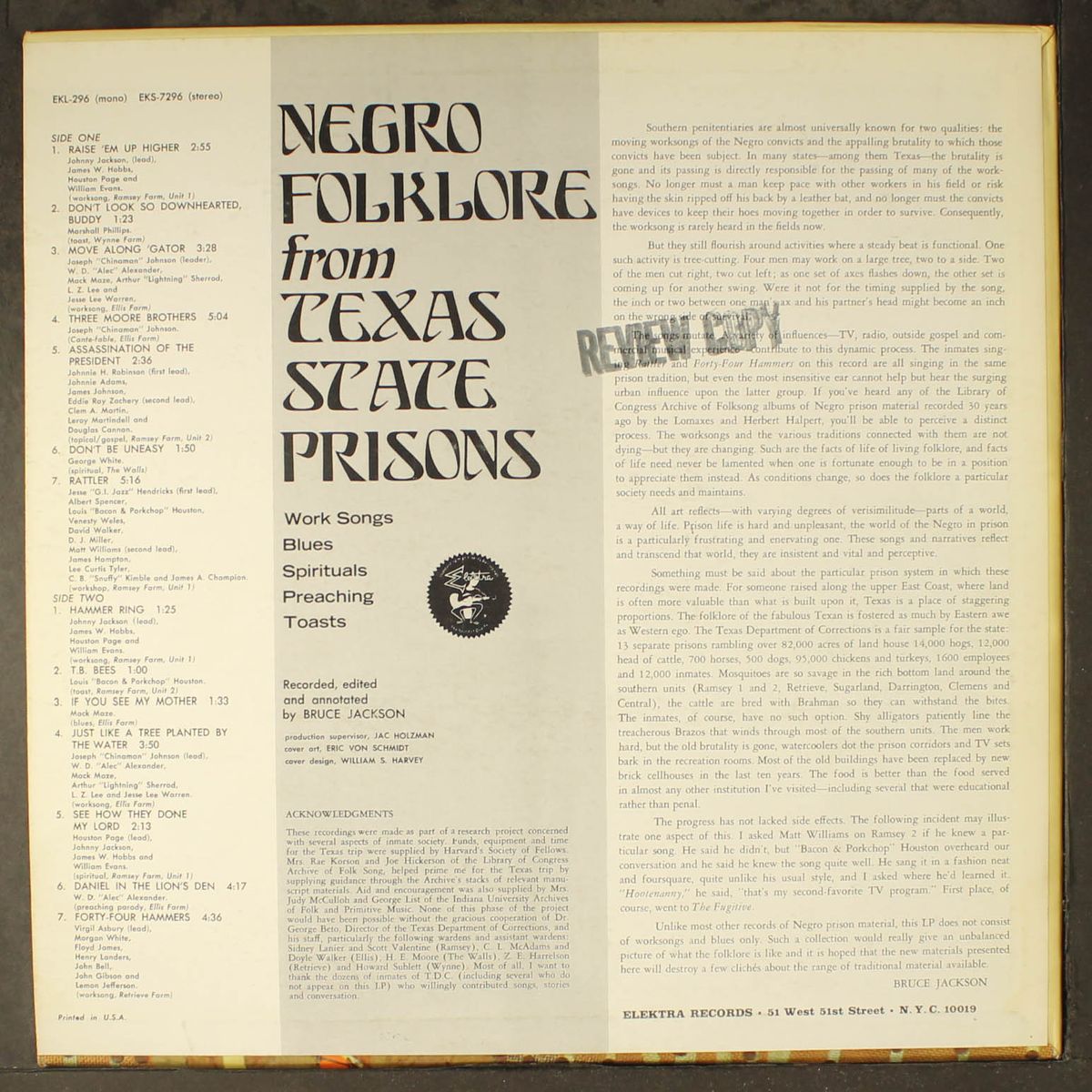 negro folklore from texas state prisons by VARIOUS