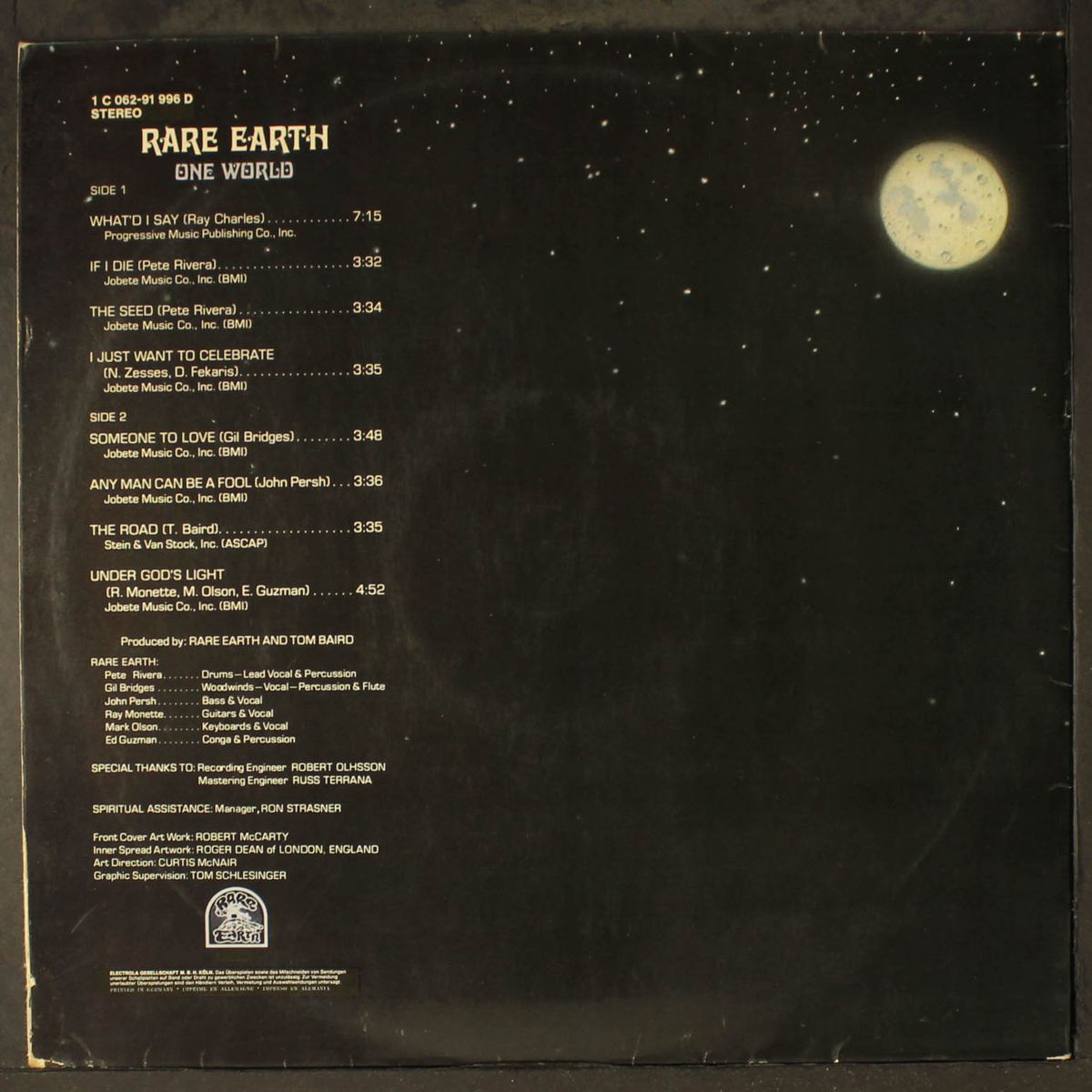one world by RARE EARTH