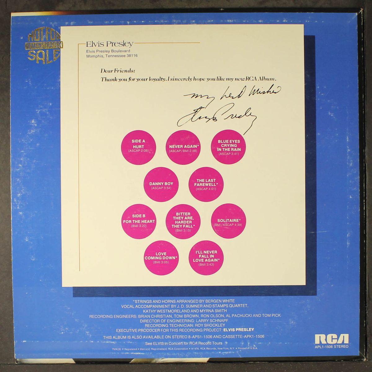 from elvis presley boulevard, memphis, tennessee by ELVIS PRESLEY