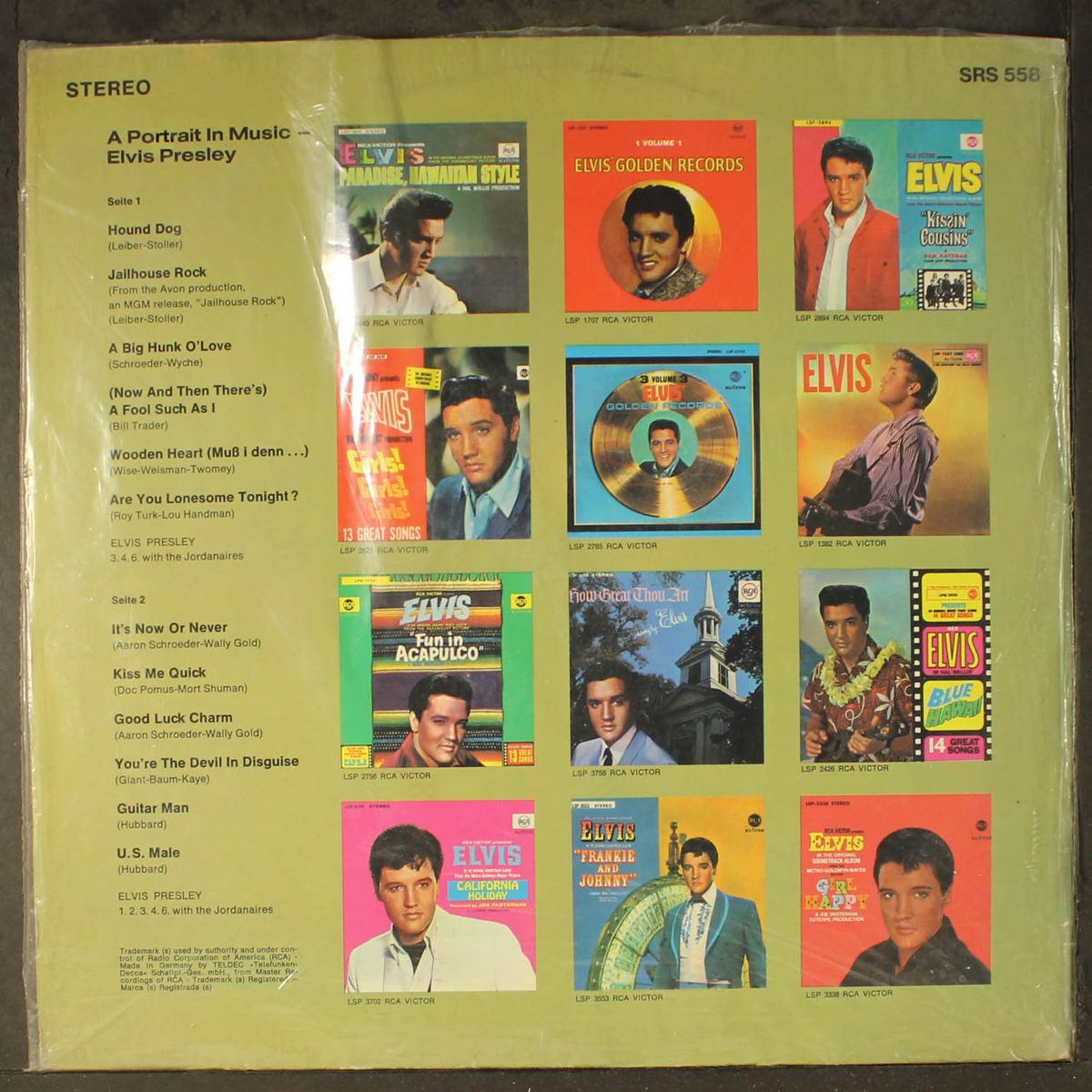 a portrait in music by ELVIS PRESLEY